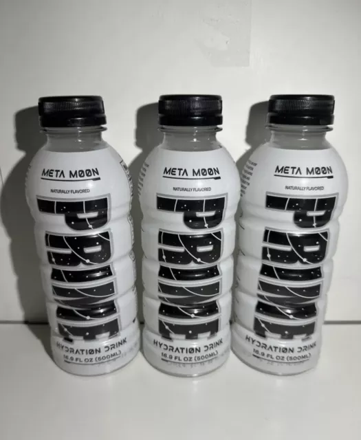 3 Bottles META MOON PRIME HYDRATION DRINK Logan Paul x KSI Rare Hard to Find! 3x