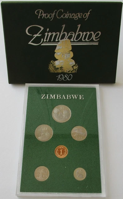 Zimbabwe Proof Coin Set 1980
