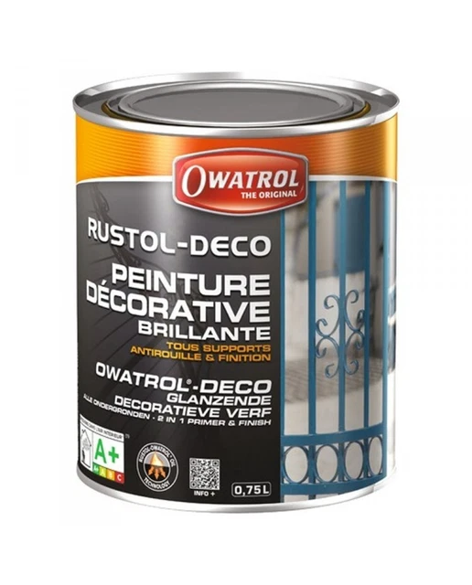 Antirouille RUSTOL DECO - Terre brune - RAL 8028 - 0.75 L
