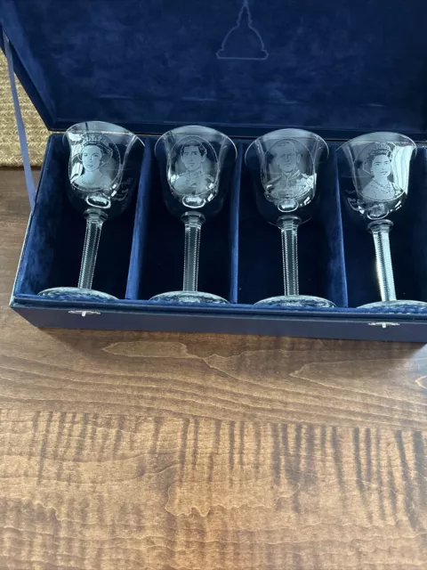 Royal Family Lead Crystal Wine Goblets by Metropolitan Crystal Glass