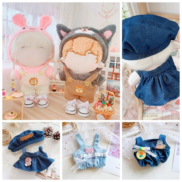 Toy Accessories DIY 20cm Doll Clothes Suspender Pants Plush Overalls Clothing