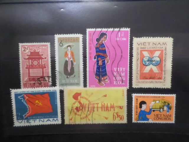 VIETNAM LOT TIMBRES oblitérés, TB