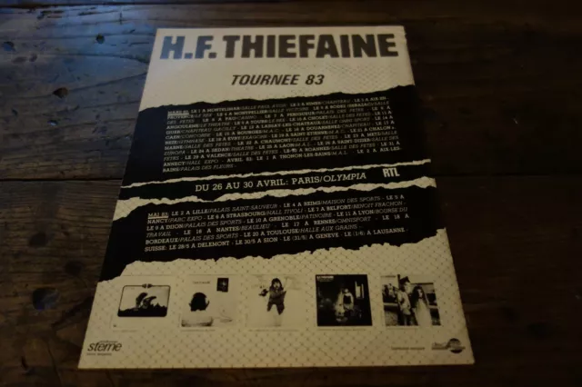 HUBERT FELIX THIEFAINE - Biographie - Colisée de Roubaix
