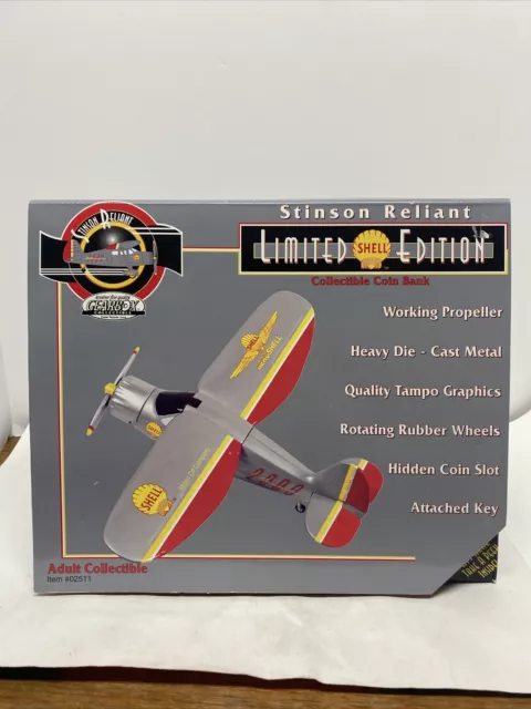 Gearbox Stinson Reliant Shell Collectible Coin Bank, Ltd. Edition (NEW)