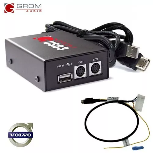 Grom Audio USB3 MP3 Ipod IPHONE Android Kit pour Tout Volvo 94-2k+C70 À Sc-Xxx