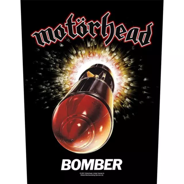 Official Licensed - Motorhead - Bomber Back Patch Metal Lemmy Rock