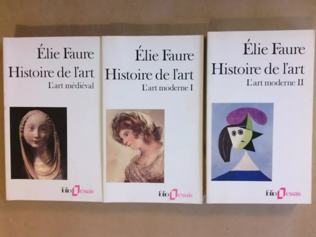 Lot 3 Livres / Histoire De L'art Medieval + De L'art Moderne 1 Et 2 / Elie Faure