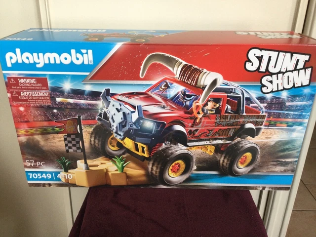 Playmobil Stuntshow - 4x4 De Cascade Avec Taureau - Set 70549 - Neuf - Jouet Garçon
