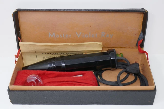 Medical Quackery: Quack Science Master Violet Ray Machine with Wand WORKS!
