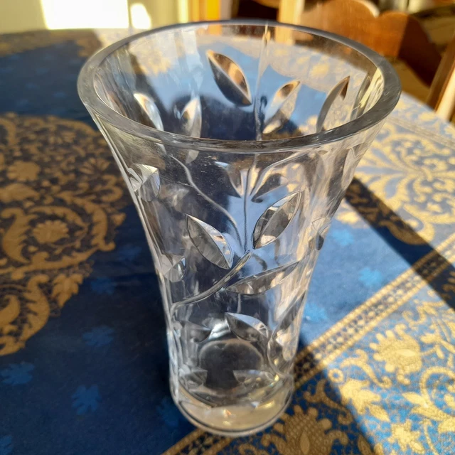 Grand Vase en Cristal, Laurus, RCR, Italie, Très Bon État.