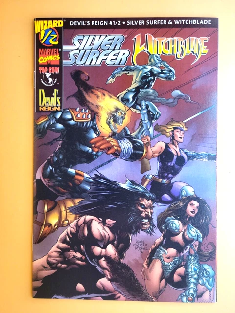 Silver Surfer Witchblade   #1/2 W/Coa  Vf  Combine Shipping Bx2472 023