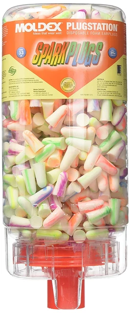 MOLDEX 6645 Sparkplugs Plug Station, Earplug Dispenser (Pack of 500)