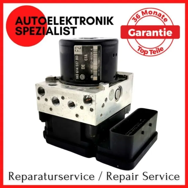 Servicio de reparación unidad de control ABS VW AUDI SKODA SEAT 1K0614517BD / 1K0907379AD