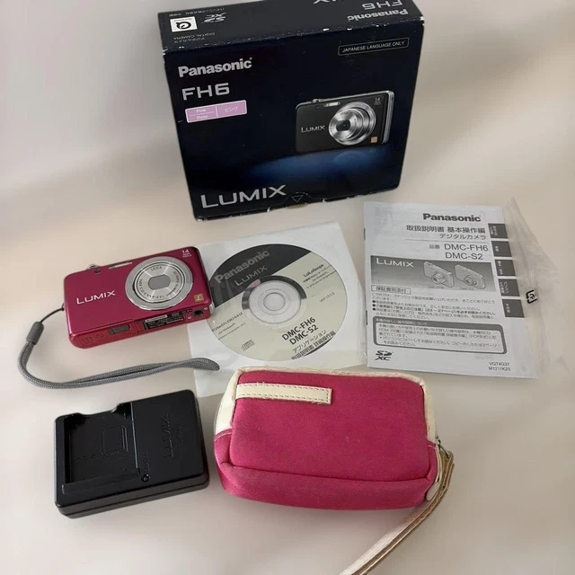 PANASONIC LUMIX DMC-FH6 Pink Compact Digital Camera [No English