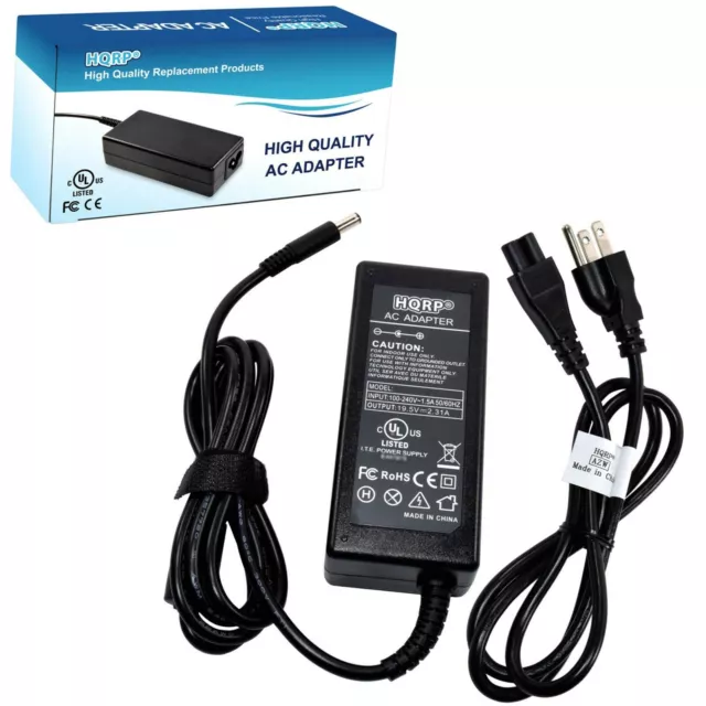 HQRP AC Power Adapter Charger for Dell Inspiron Latitude Vostro XPS 11-17 Series