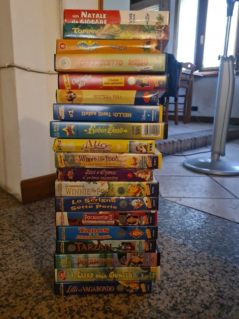 LA SIRENETTA 1993 lotto di 2 videocassette VHS Principesse Disney usate
