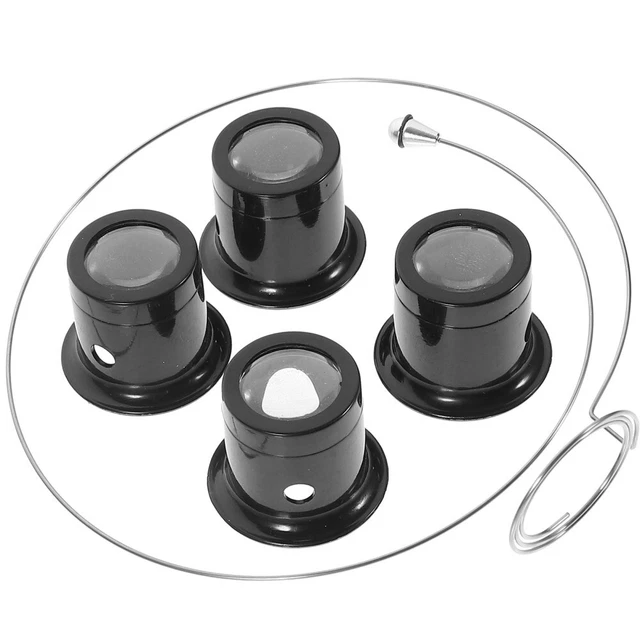 Anillo de acero lupa para gafas vasos de licor de vidrio lupa de reparación ver