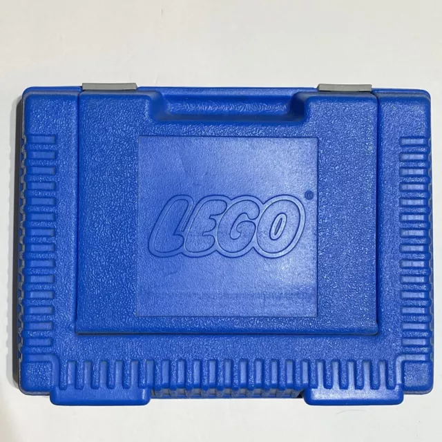 Vintage Lego Bin Storage Container Hard Case 80s Blue Plastic 80s Carry Box