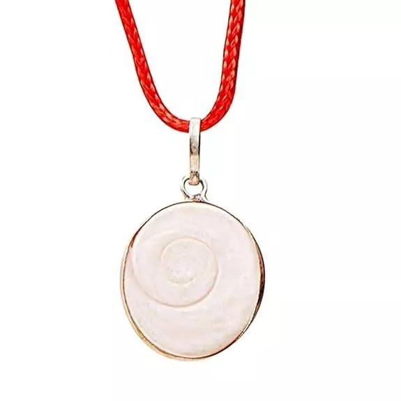 Gomti chakra Pendant / Gomati chakra Locket With Red Thread