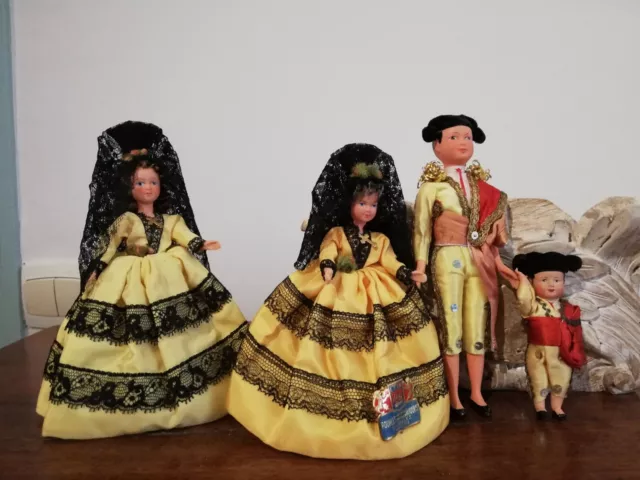 Regional Folk Doll Spain Toréador Lot Tag Doll Vintage