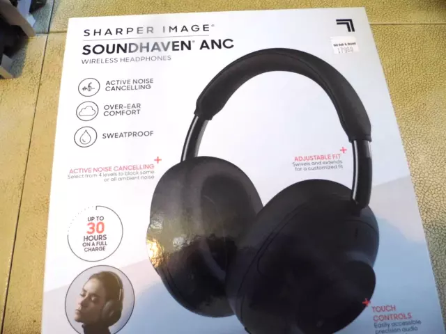 Sharper Image Soundhaven ANC Wireless Bluetooth Headphones