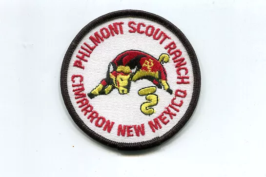 Philmont Scout Ranch Patch - Bull On White Backgrond