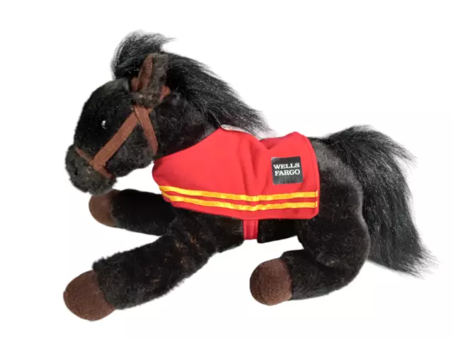 WELLS FARGO Legendary Pony Mike 2016 Black Horse Plush Stuffed Animal Toy
