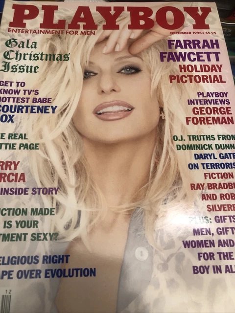 PLAYBOY MAGAZINE DECEMBER 1995 Farrah Fawcett Samantha Torres George