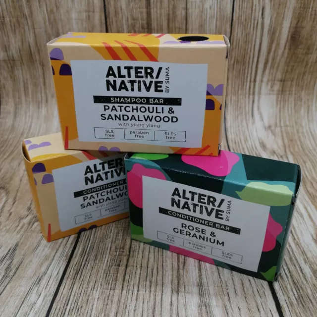 ALTER/NATIVE by Suma Shampoo und Conditioner Bars kunststofffrei BRANDNEU