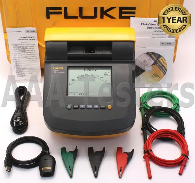 Fluke 1550C Digitale Megaohmmetro Alta Tensione Isolamento Tester 1550