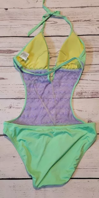 Monokini Mossimo Womens Size Medium One Piece Swimsuit Color Mint New 2