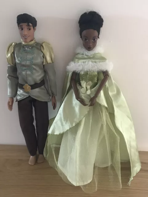 Disney Store Princess and the Frog Dolls Tiana & Prince Naveen Dolls - Pls Read