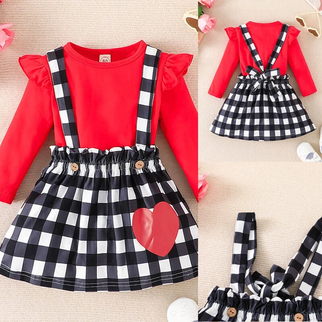 T-shirt a maniche lunghe gonna top gonna abito bambine bambine set abiti