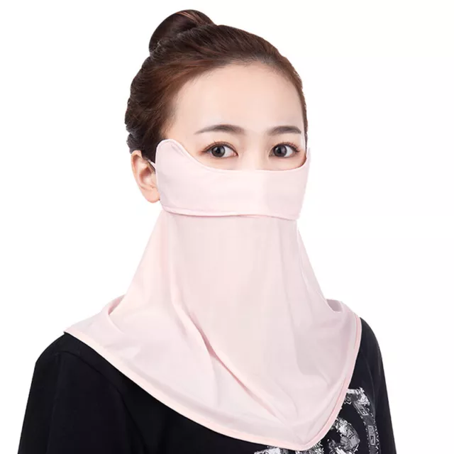 Ice Silk Sunscreen Mask Women Men Summer Anti-UV Quick-drying Face Cover Scarf