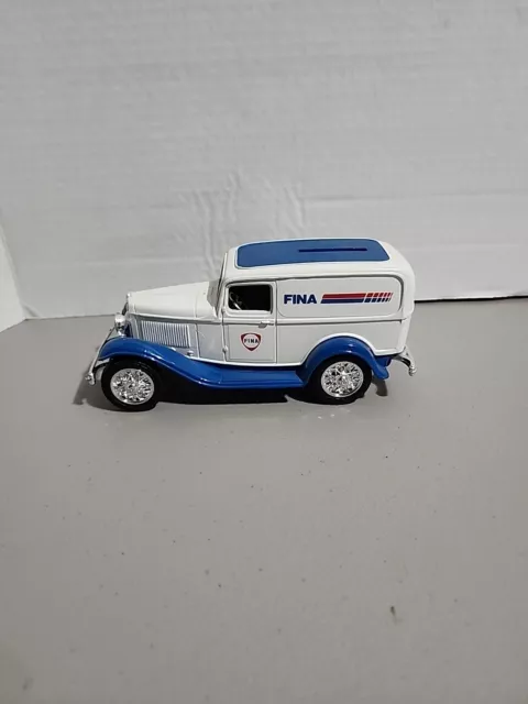 E1 1932 Ford Panel Delivery Fina Truck Toy Bank By Ertl In 1991 T7