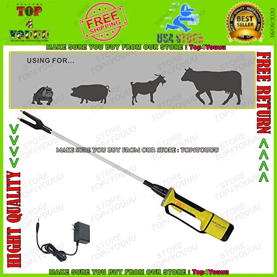 VETPLUS Rechargeable Livestock Prod for Cattle, Cow, Dog, Hog, Goat, and Shee...