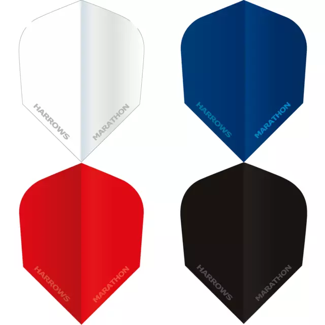 Harrows Marathon Matt Dart Flights Forme standard Plain 1-10 Sets Anti Glare