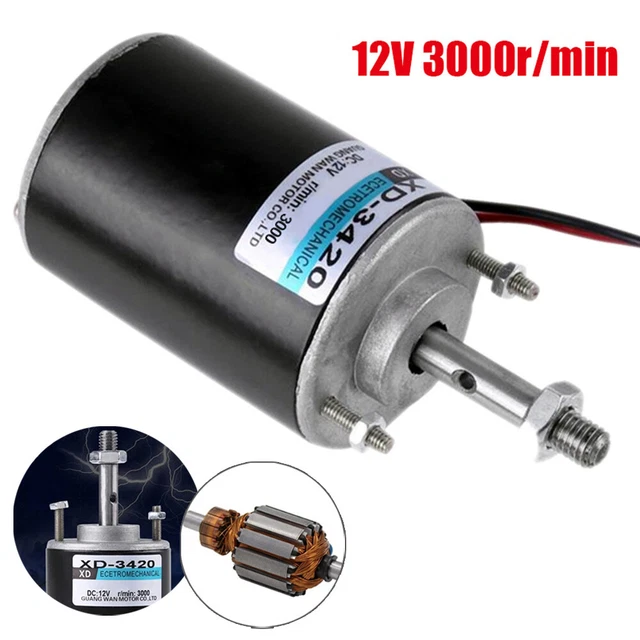 3000RPM 12V 30W Permanent Electric DC Motor High Speed Generator