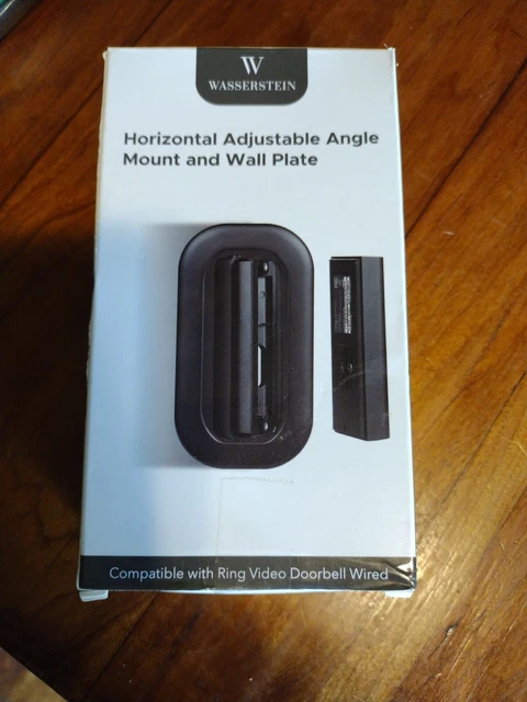 Adjustable Angle Mount and Wall Plate Compatible with Ring Video Doorbell Wired