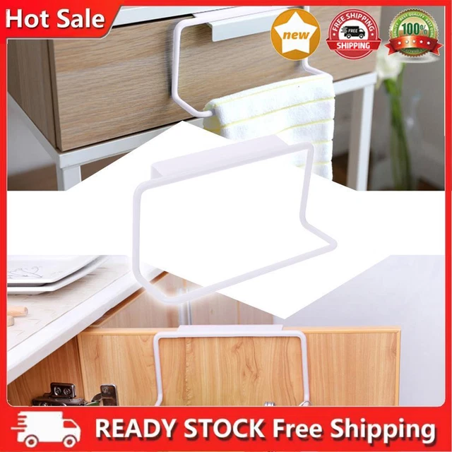 Asciugamano portatile appeso scaffale armadio da cucina sopra la porta supporto bagno K