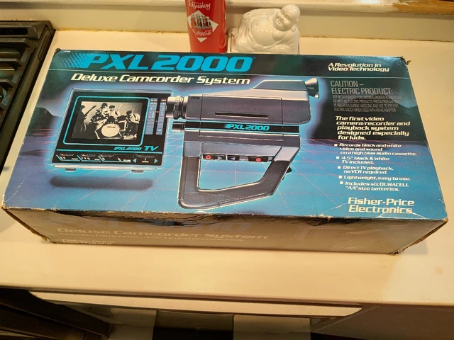 Vintage Fisher Price PXL 2000 Delux Camcorder #3305 Original Packaging RARE