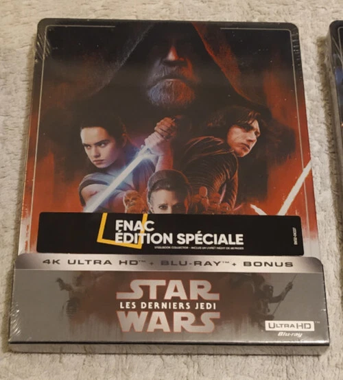 Star Wars Episode VIII : Les derniers Jedi Steelbook Blu-ray 4K Ultra HD