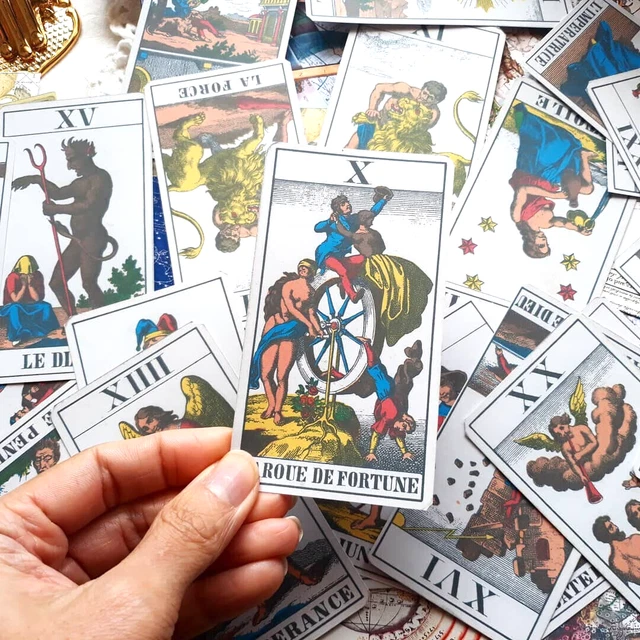 VINTAGE FUTURE TELLER Tarot Cards Astrology Ephemera Junk Journal ...