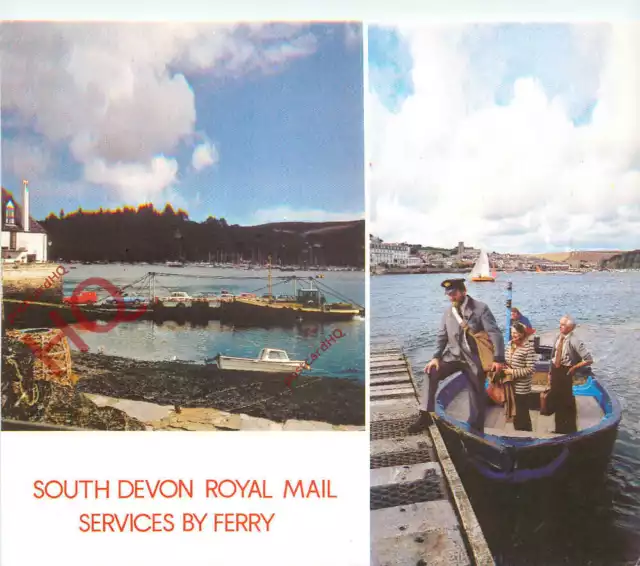 Postcard~ ROYAL MAIL, SOUTH DEVON SERVICES BY FERRY, DARTMOUTH, PORTLEMOUTH