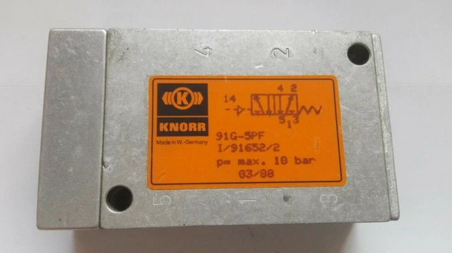 Knorr Pneumatico Tipo: 91G-5PF / i /91652/ 2 ( Pmax:10Bar ) come Nuovo