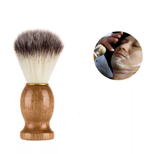 Men Shaving Bear Brush Best Badger Hair Shave Wood Handle Razor Barber Tool