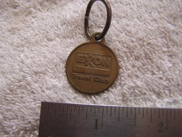 Vintage Exxon Travel Club Key Fob Houston Texas Drop in Mail Box