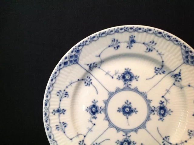 Royal Copenhagen Blue Fluted Half Lace Border One (1) Salad Plate #573 Mult. 2