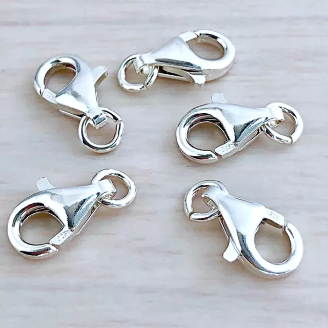 12mm Stainless Steel Swivel Lobster Clasp Parrot Claw Hook Clip Closure Findings