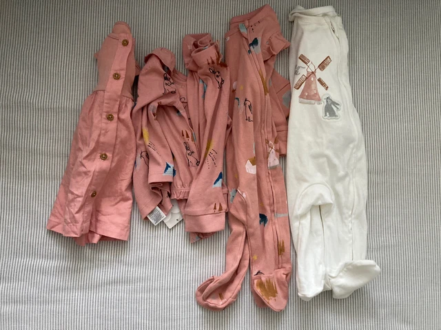 M&S Brand New Baby girl Bundle Of 4 For £10 Age 3-6 Months